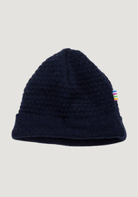 Căciulă dublată din lână merinos - Bubble Knit Navy Joha HipHip.ro