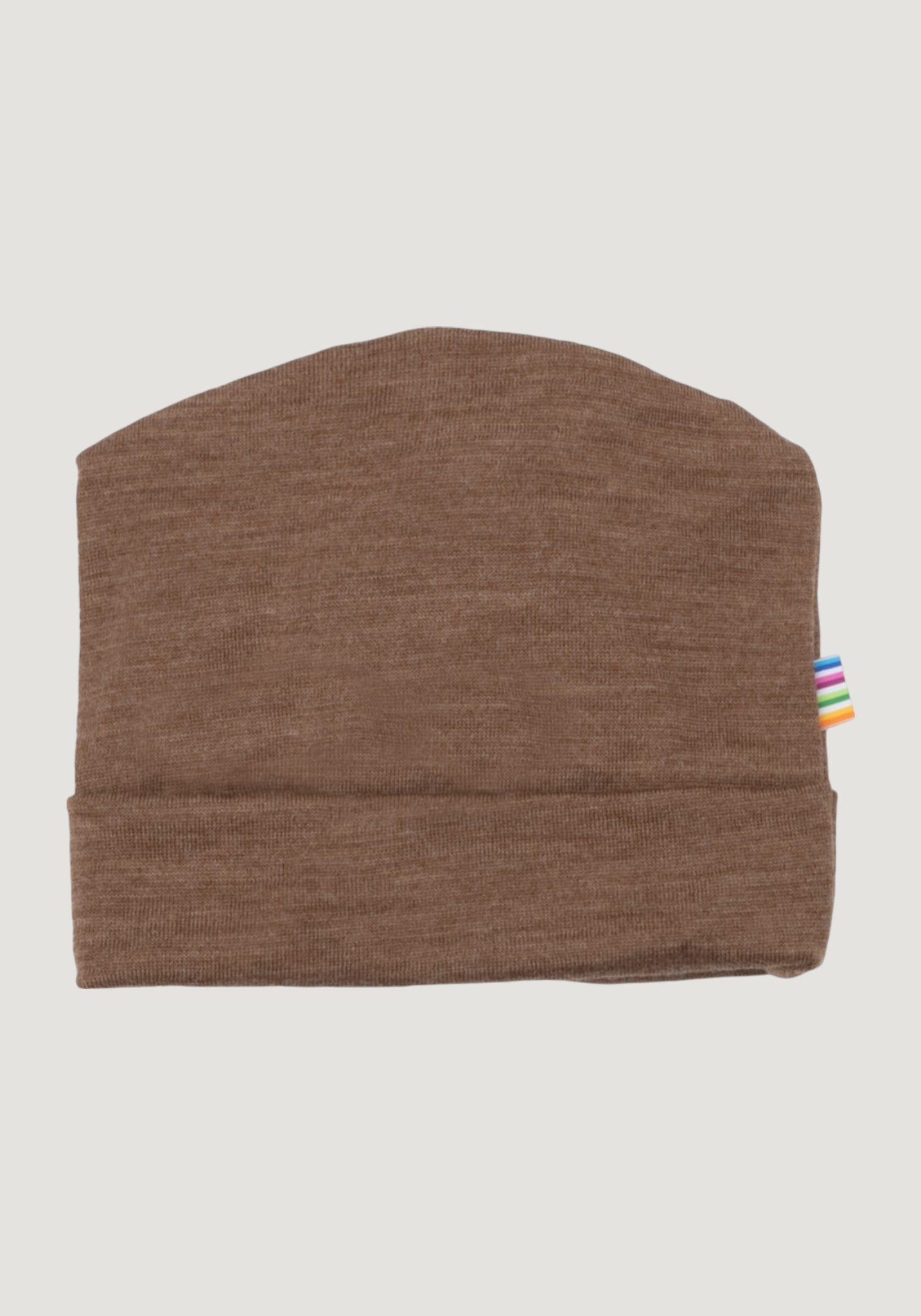 Căciulă dublată din lână merinos - Single Wool Melange Warm Brown