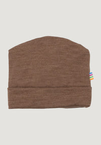 Căciulă dublată din lână merinos - Single Wool Melange Warm Brown