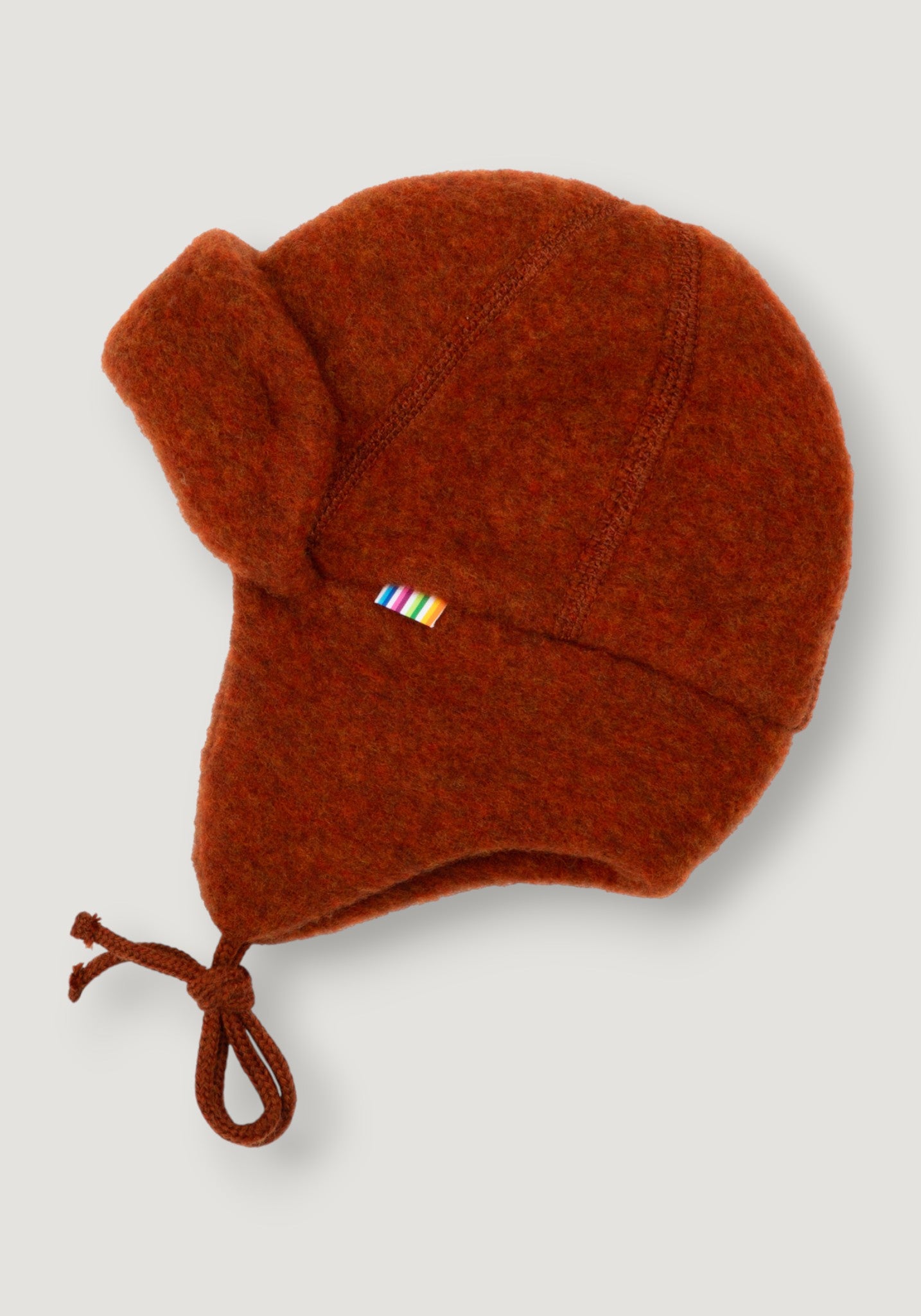 Căciulă dublată fleece din lână merinos - Russet 37 cm