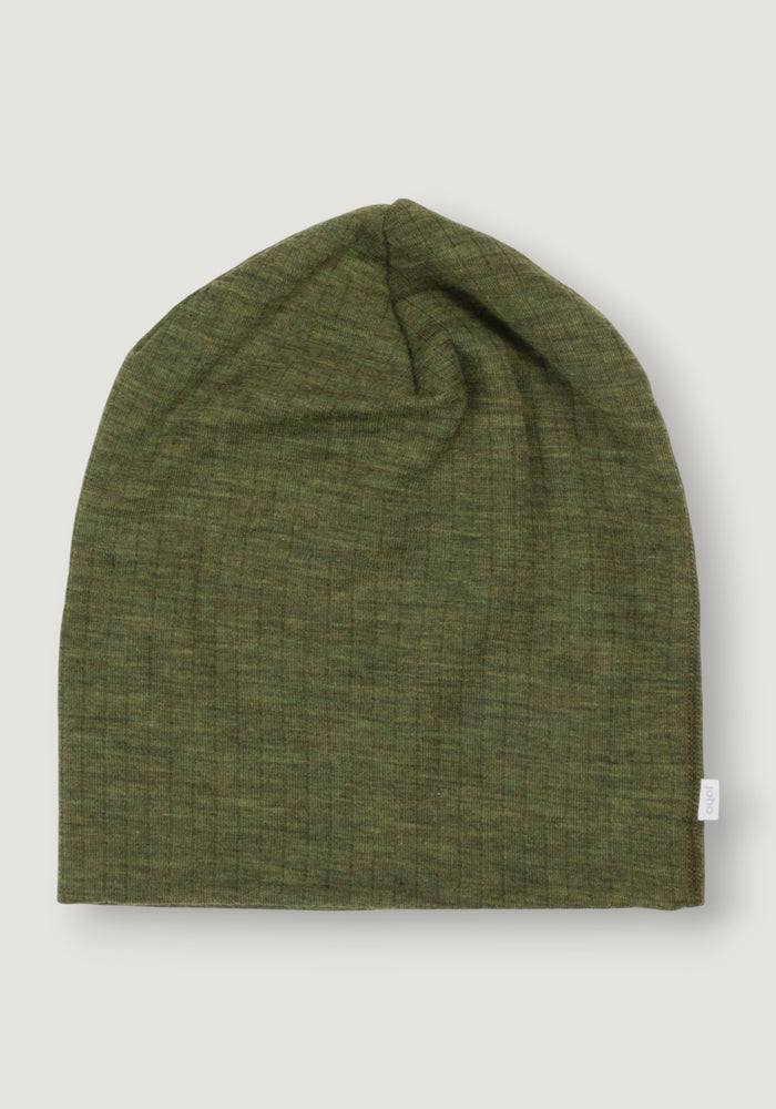 Căciulă femei din lână merinos - Basic Dark Olive XS/M