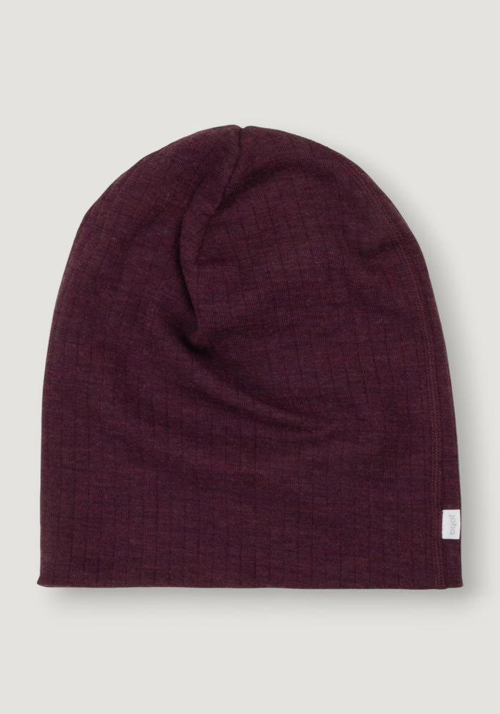 Căciulă femei din lână merinos - Basic Plum XS/M