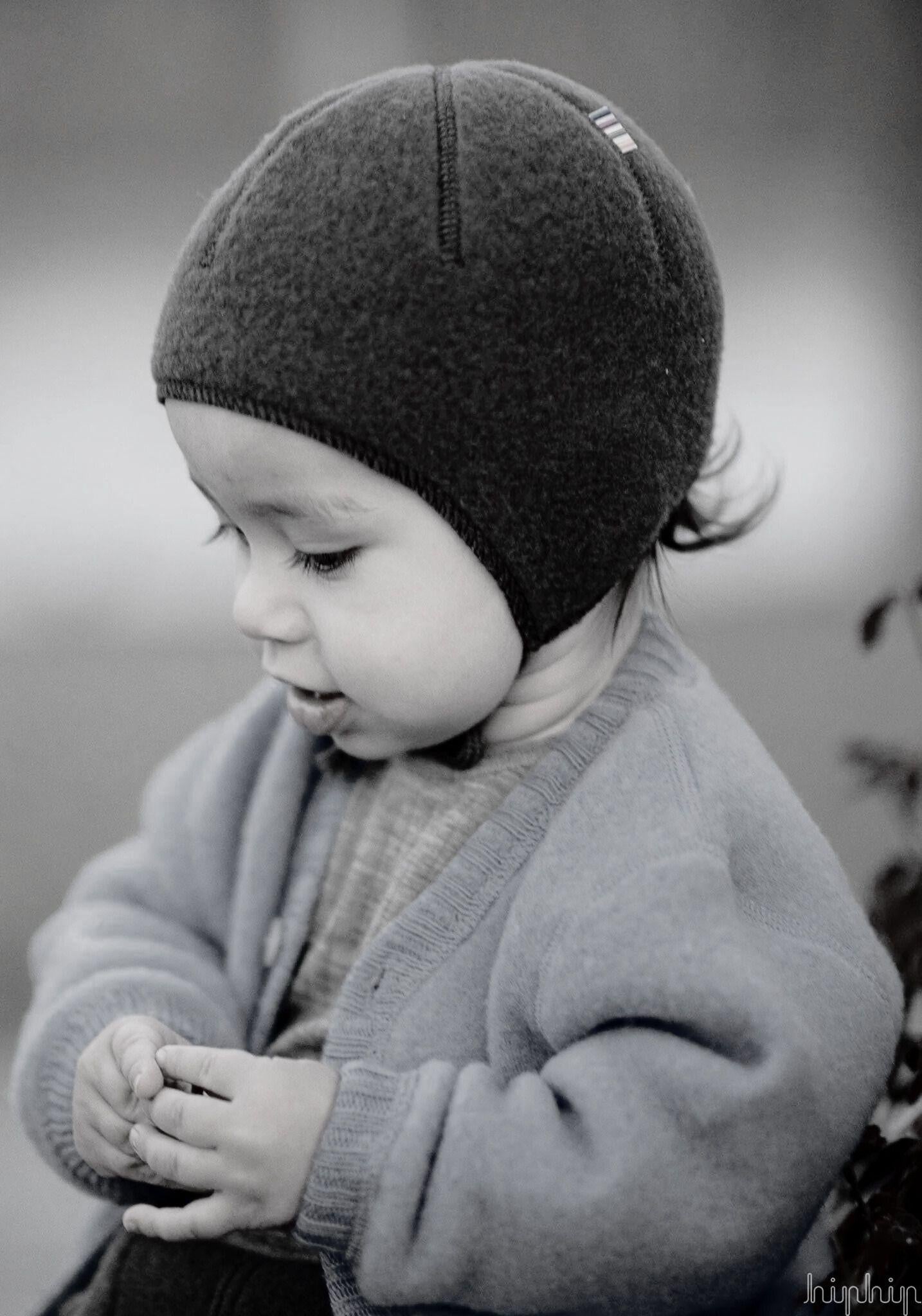 Căciulă fleece din lână merinos - Blue Allure