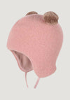 Căciulă fleece din lână merinos - Dusty Rose