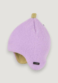 Căciulă fleece din lână merinos - Inka Lilac 51 cm