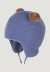 Căciulă fleece din lână merinos - Smoke Blue