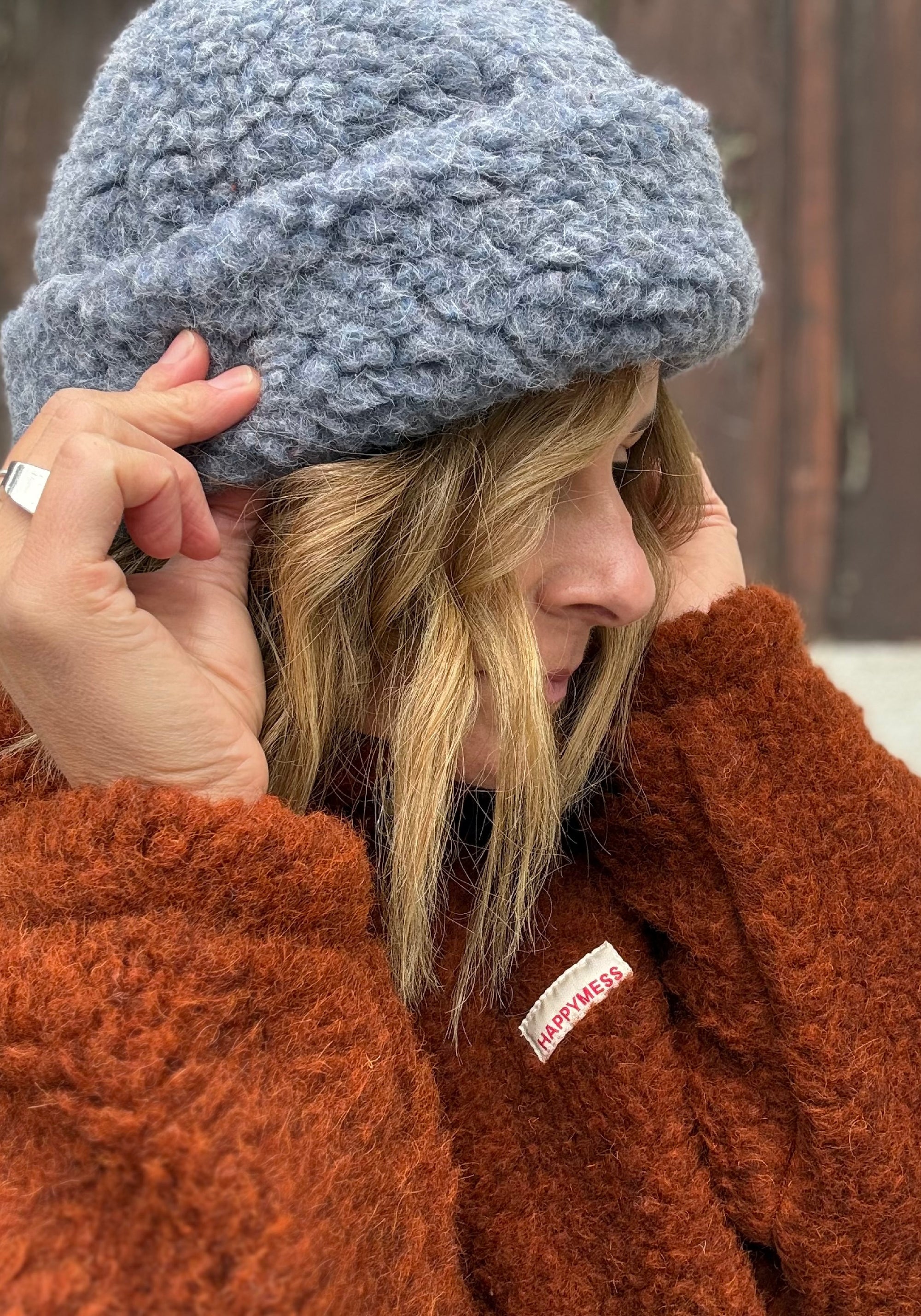 Căciulă fleece din lână merinos - Teddy Baltic