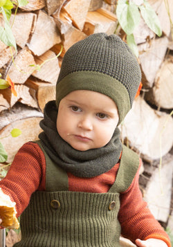 Căciulă lână merinos - Olive/Anthracite Disana HipHip.ro
