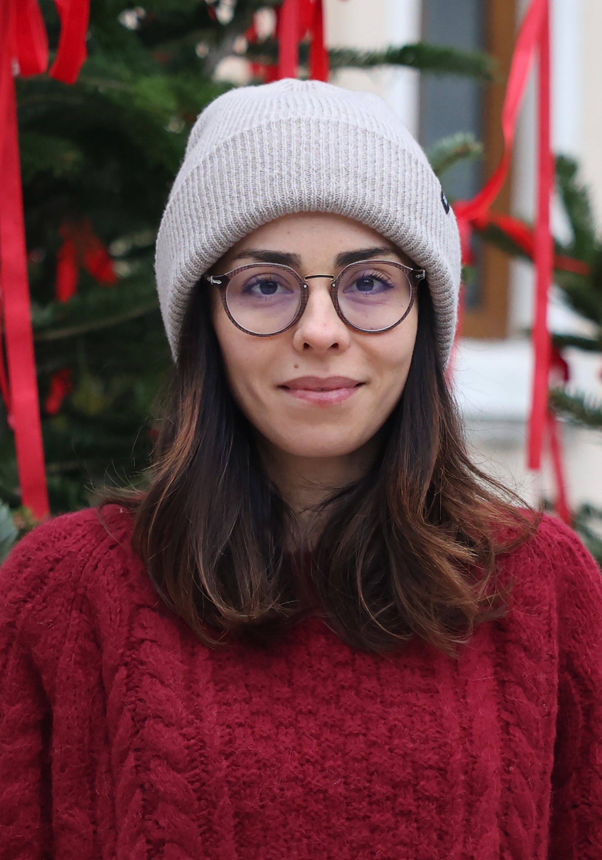 Căciulă Rib adulți din lână merinos și cașmir - Cashmere