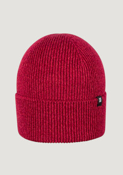 Căciulă Rib din lână merinos, mătase și bumbac - Berry Red