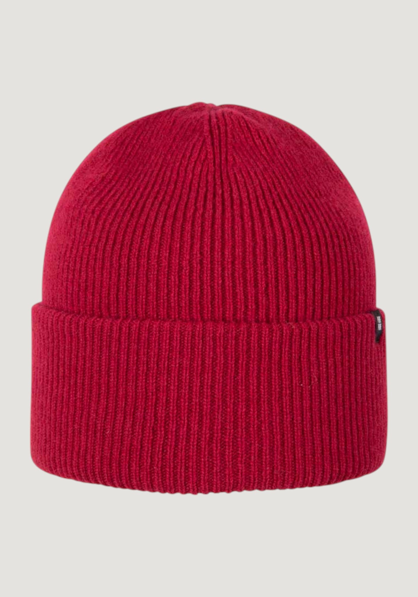Căciulă Rib femei din lână merinos și cașmir - Berry Red