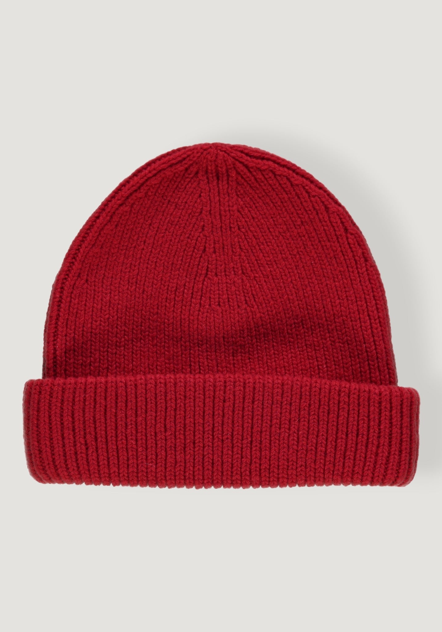 Căciulă tricotată din lână - Beanie Scarlett Red