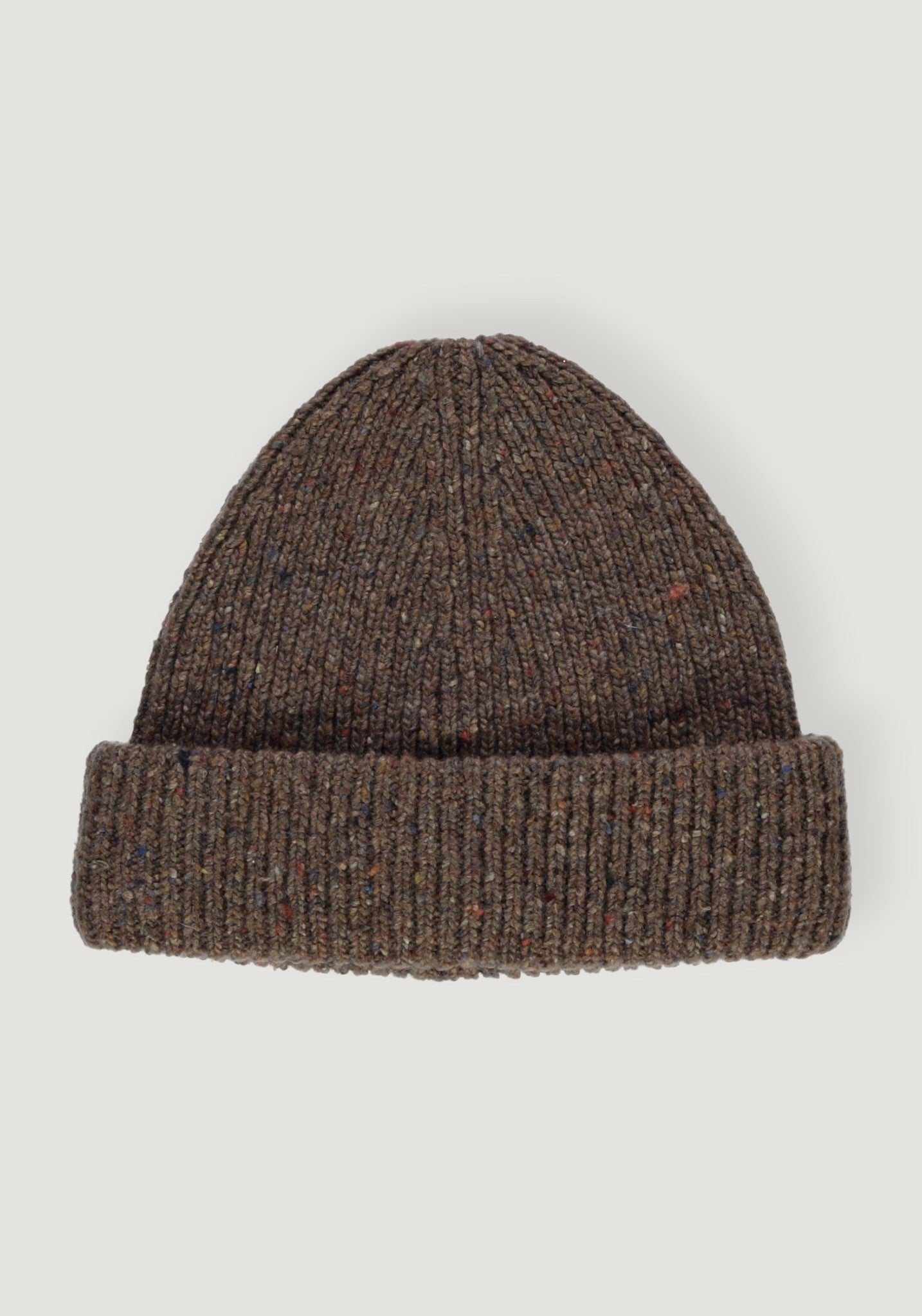Căciulă tricotată din lână - Beanie Speckled Brown