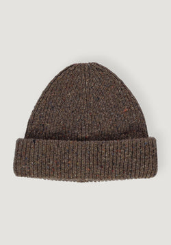 Căciulă tricotată din lână - Beanie Speckled Brown
