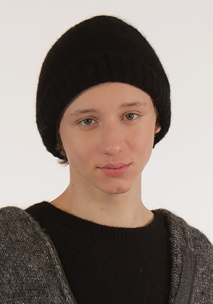 Căciulă unisex baby alpaca - Iseult Black