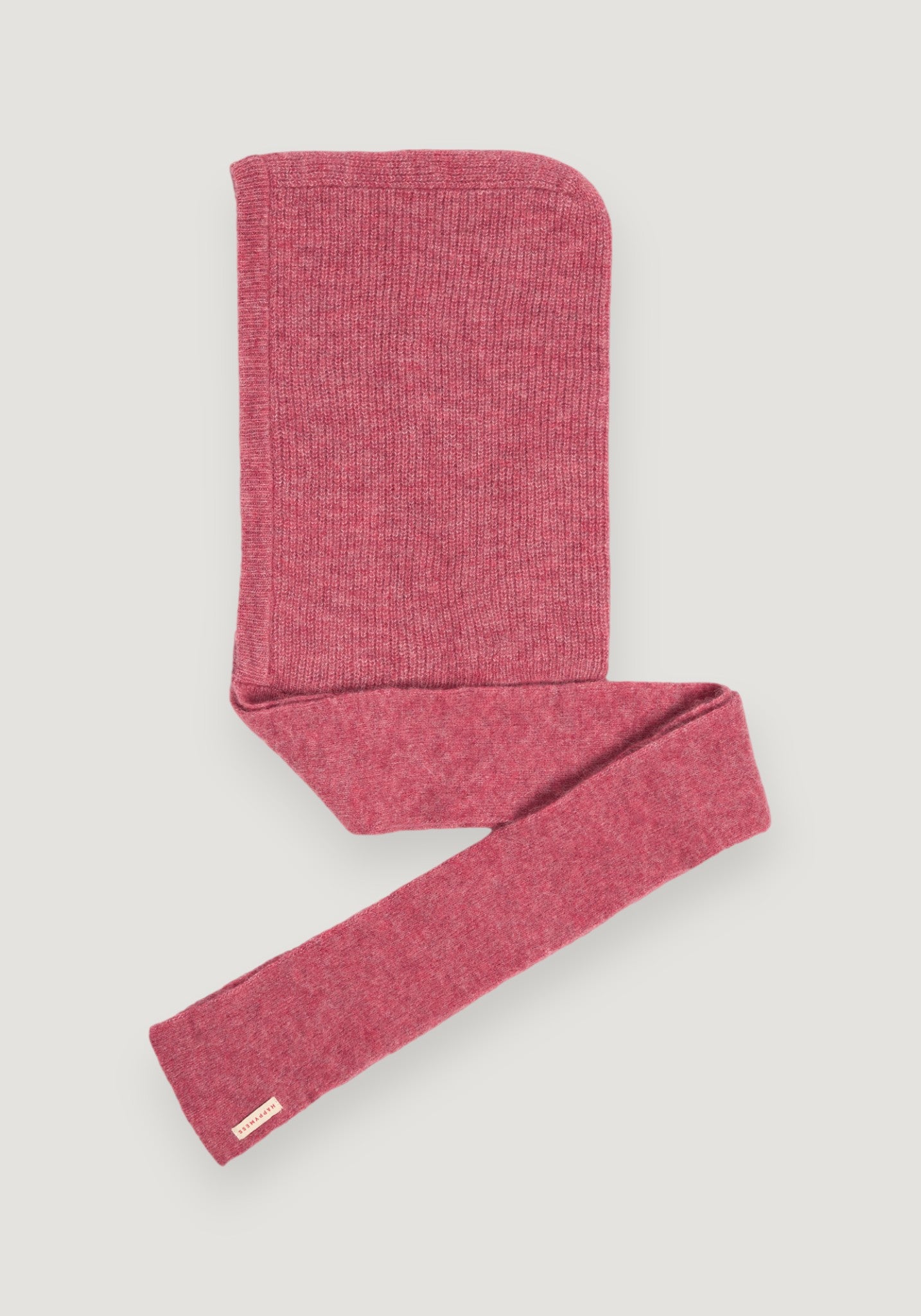 Cagulă cu fular din alpaca - Dusty Rose