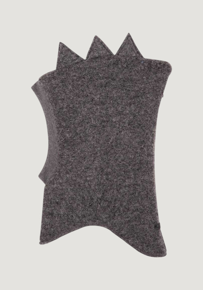 Cagulă din lână fiartă - Grey Melange