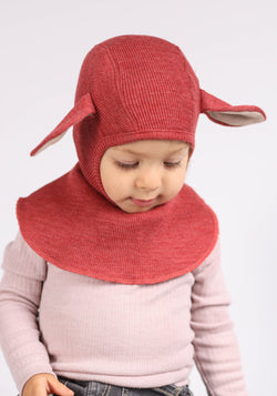 Cagulă din lână merinos - Bunny Red Canyon