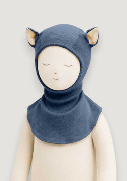 Cagulă din lână merinos - Fox Moondust Blue