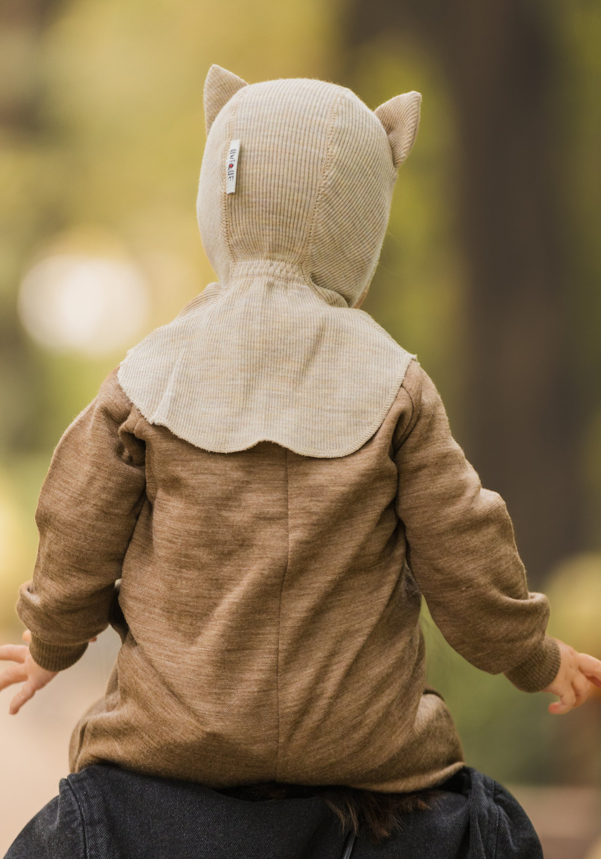 Cagulă din lână merinos - Kitty Driftwood Taupe