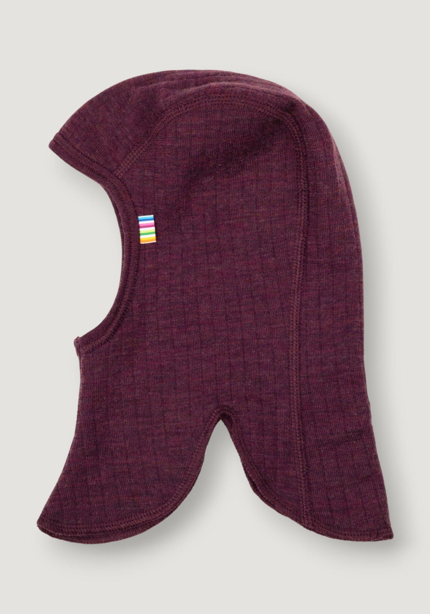 Cagulă dublată din lână merinos - Basic Plum 41 cm