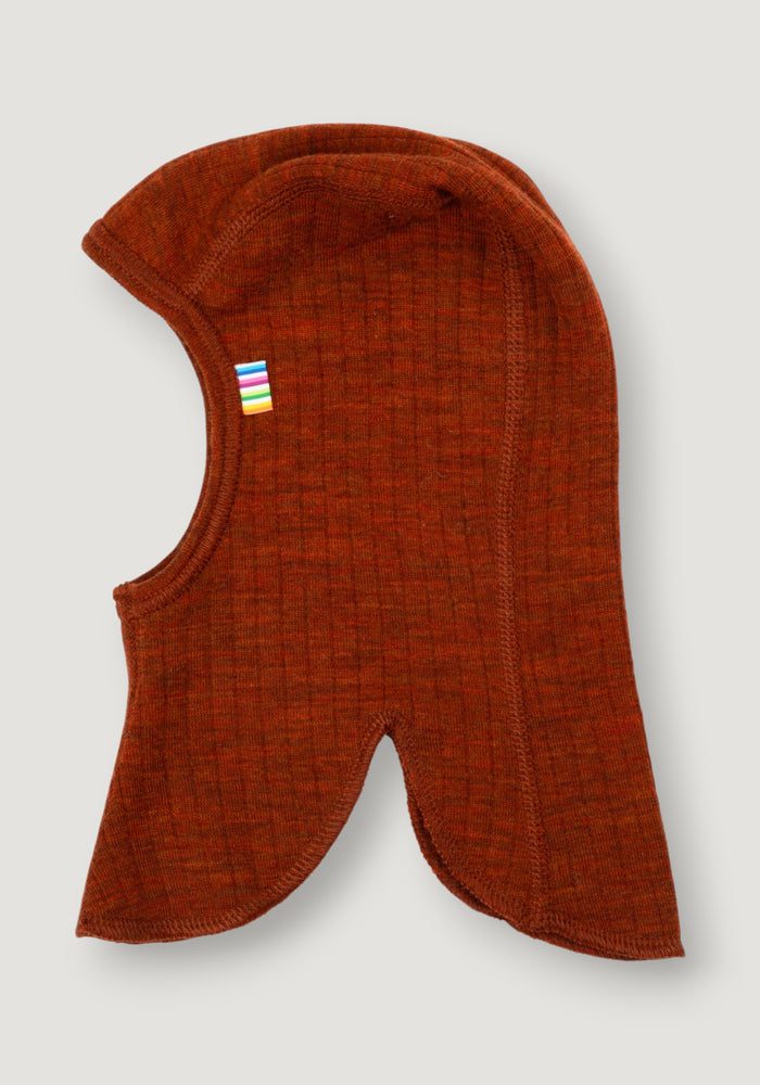 Cagulă dublată din lână merinos - Basic Russet 41 cm