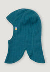 Cagulă dublată din lână merinos - Basic Turquoise