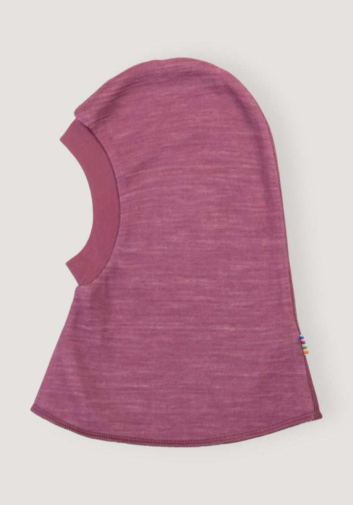 Cagulă dublată din lână merinos și bambus - Solid Pink