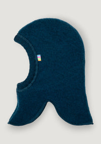 Cagulă dublată fleece din lână merinos - Dark Turquoise 37 cm