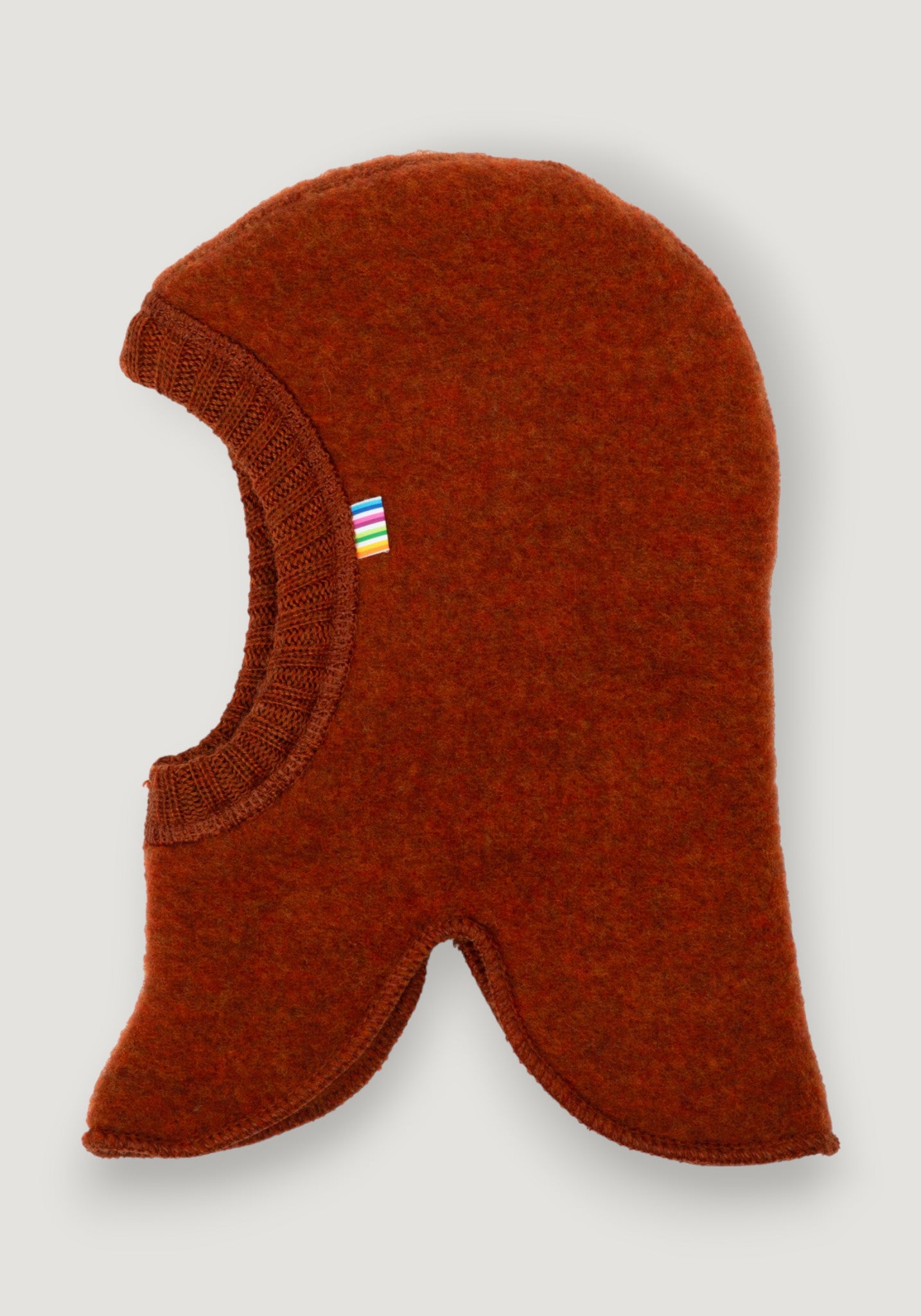 Cagulă dublată fleece din lână merinos - Russet 37 cm