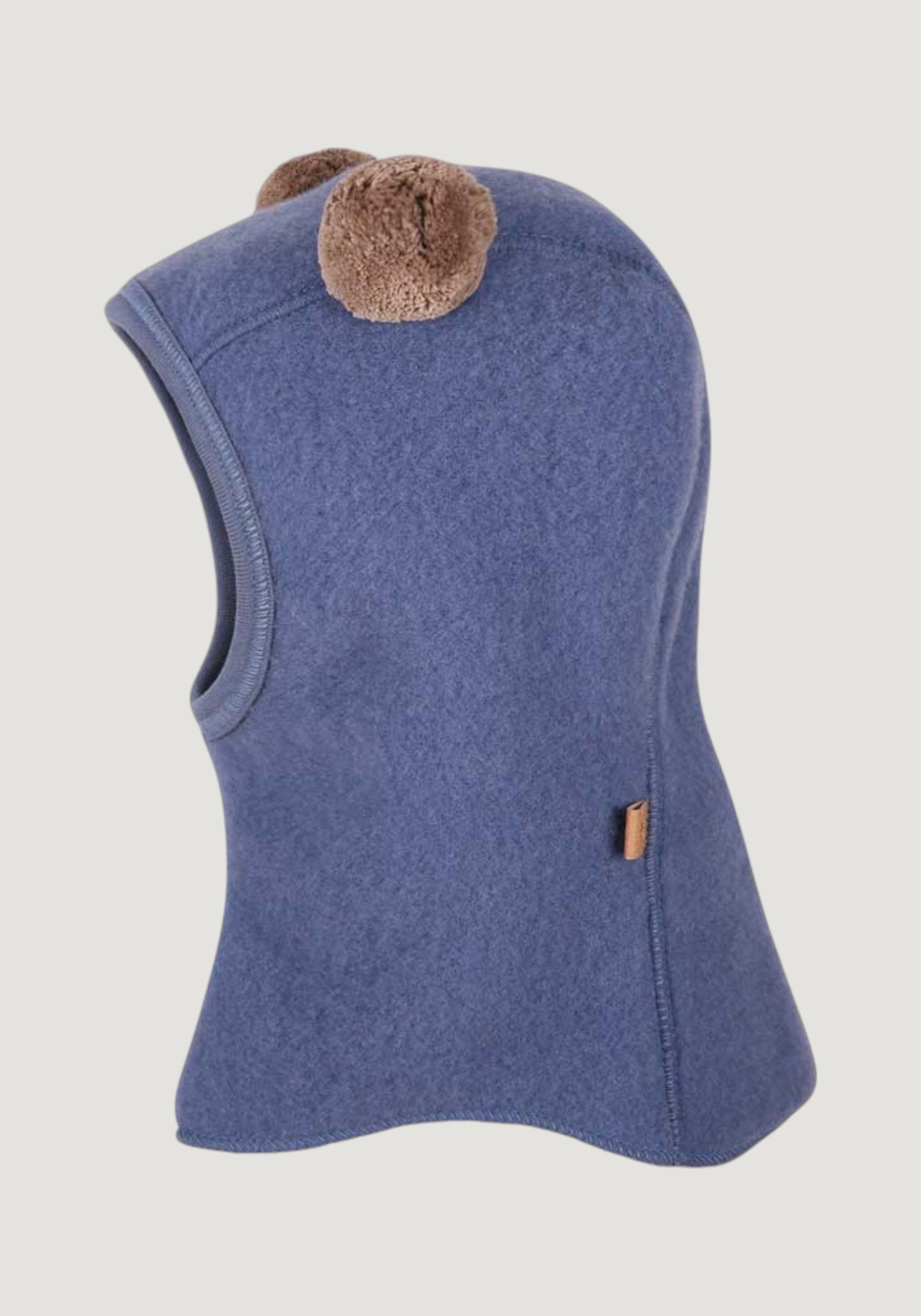 Cagulă fleece din lână merinos - Smoke Blue