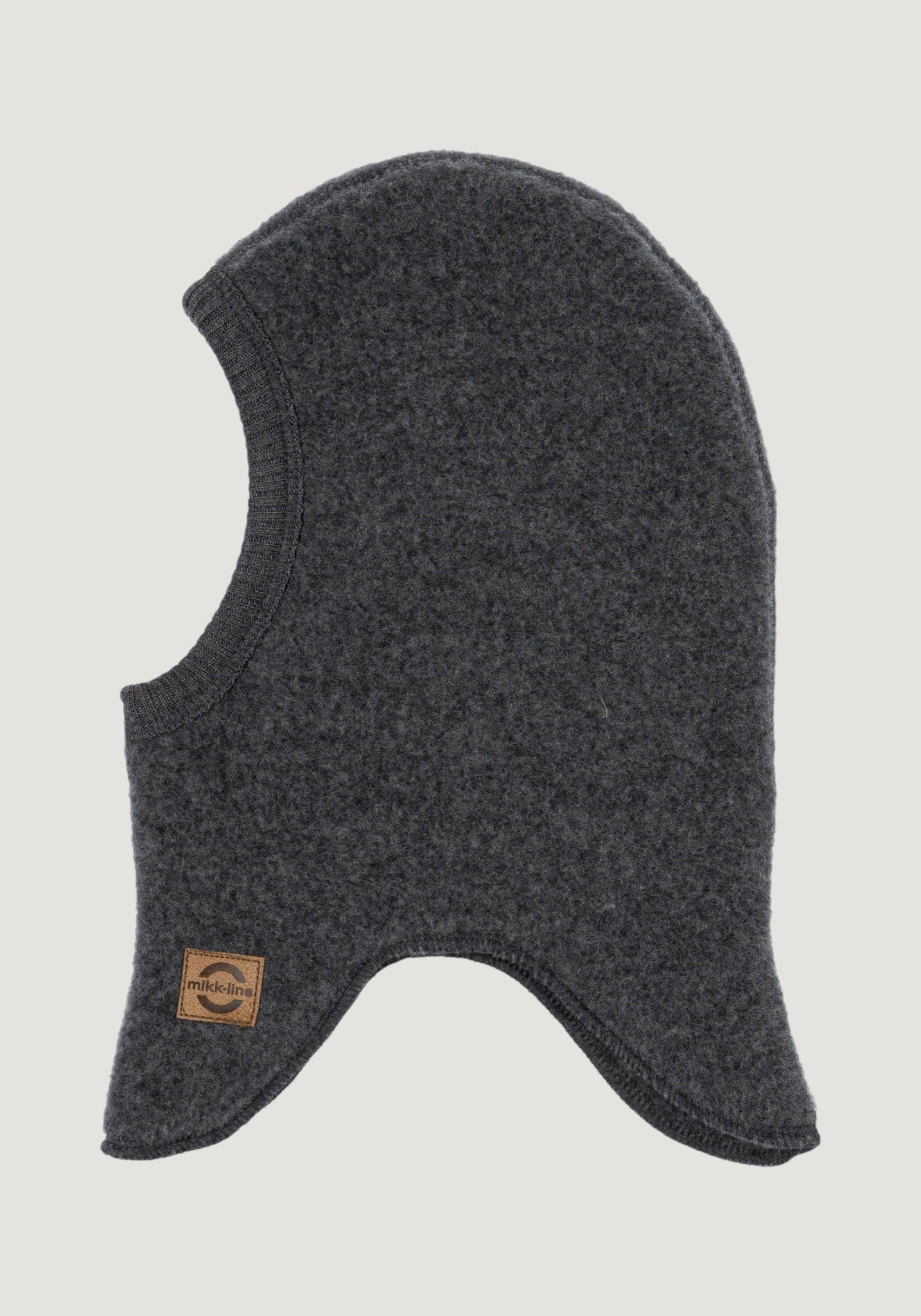 Cagulă fleece din lână merinos - Anthracite Melange