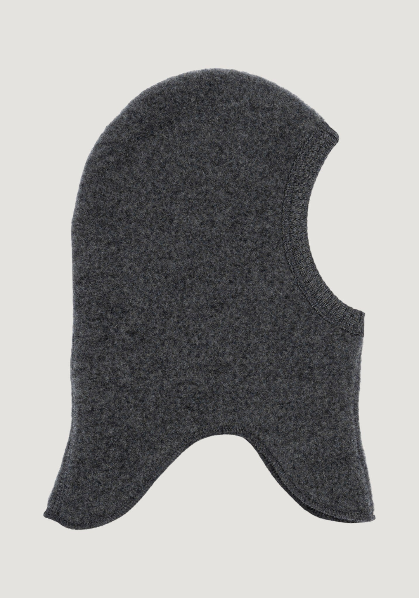 Cagulă fleece din lână merinos - Anthracite Melange