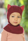 Cagulă lână merinos - Kitty Wild Pomegranate