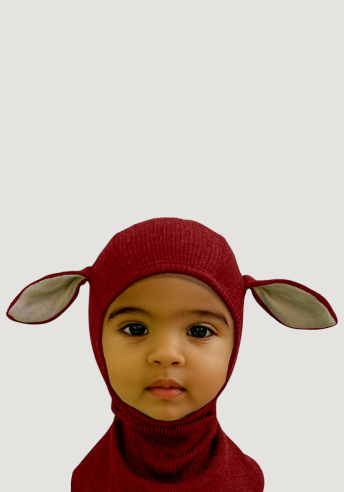 Cagulă lână merinos - Lambie Wild Pomegranate