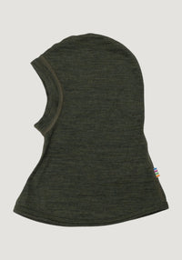 Cagulă lână merinos - Single Wool Melange Moss Green
