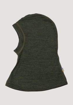 Cagulă lână merinos - Single Wool Melange Moss Green