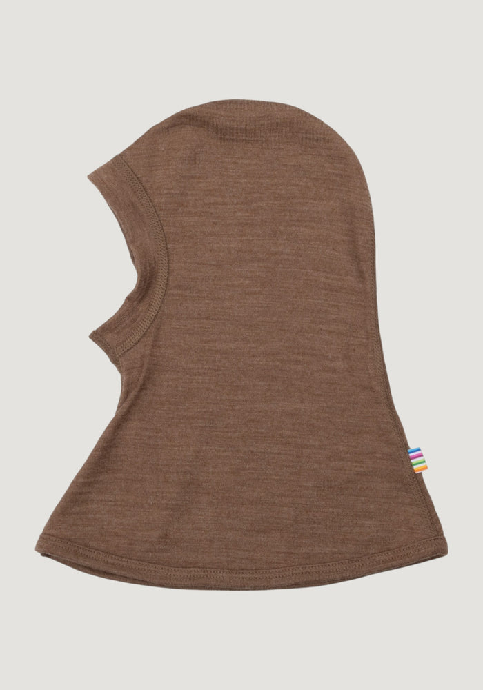 Cagulă lână merinos - Single Wool Melange Warm Brown