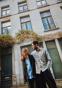 Cămașă bărbați din flanel de bumbac - Camisa Carreaux