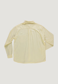 Cămașă bărbați din muselină dublă de bumbac - Camisa Pastel Yellow