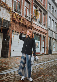 Cămașă femei din denim gros de bumbac - Capucine Noir