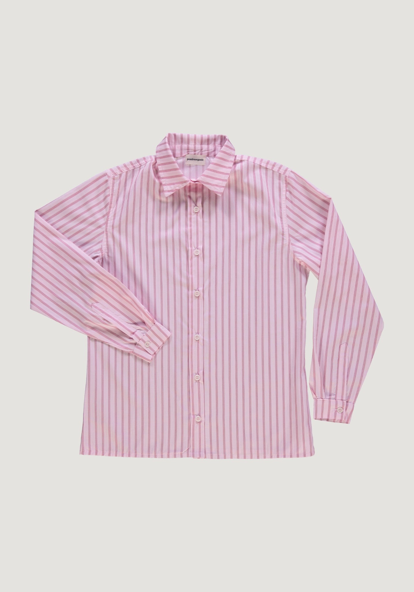 Cămașă femei din poplin de bumbac - Capucine Rayures Roses