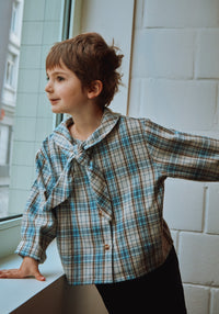 Cămașă din flanel de bumbac - Alysse Carreaux