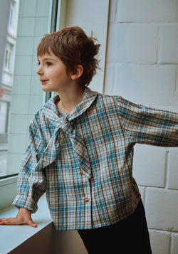 Cămașă din flanel de bumbac - Alysse Carreaux