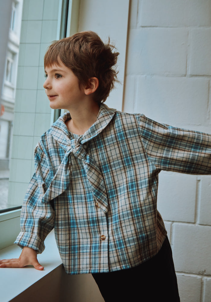 Cămașă din flanel de bumbac - Alysse Carreaux