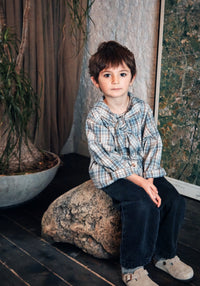 Cămașă din flanel de bumbac - Alysse Carreaux