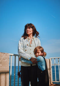 Cămașă femei din muselină dublă de bumbac - Aulne Rayures Arona