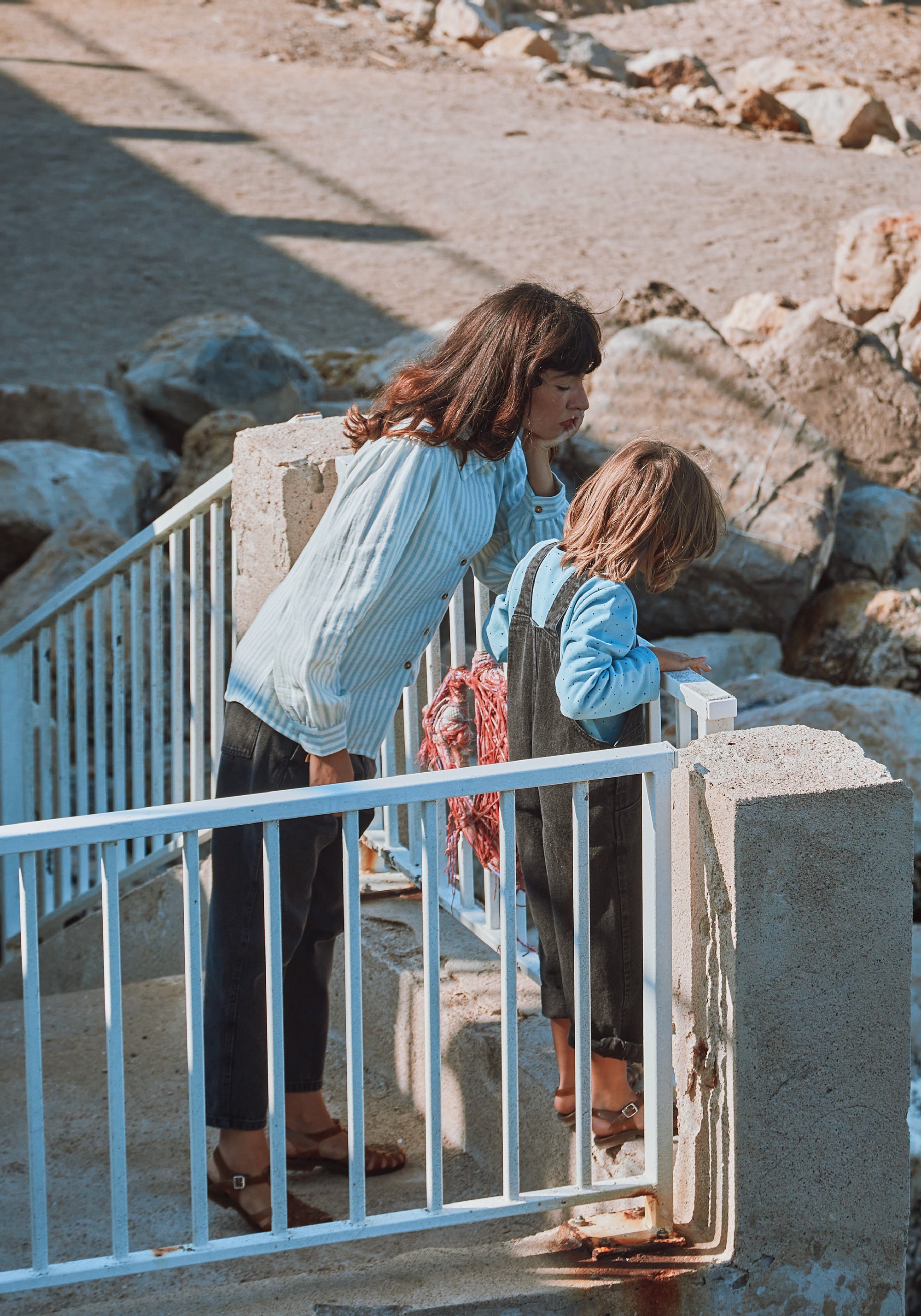 Cămașă femei din muselină dublă de bumbac - Aulne Rayures Arona