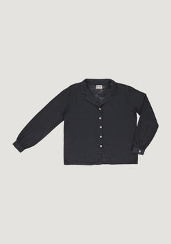Cămașă femei din muselină dublă de bumbac - Datte Pirate Black