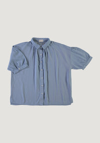 Cămașă femei din muselină dublă de bumbac - Neotine Faded Denim